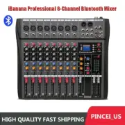 iBanana Professional 8-Channel Bluetooth Mixer Mixing Console Audio Mixer pe66