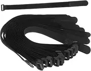 25pcs Tie Multipurpose Strap Cinch Strap Cargo Binding Belt Yoga Strap Adjustable Straps Yoga Mat Sling Hook and Loop Fastening Straps At Night Nylon Running Equipment