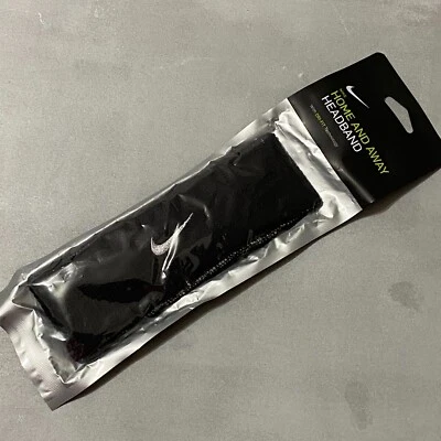 Nike Dri Fit Swoosh Home and Away Headband OSFM Adult black Machine Washable