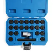 22Pc BMW Wheels Locks Socket Anti-Theft Wheel Locking Bolt Nut Key Removal Set