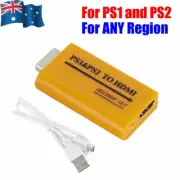 PS1 to HDMI Adapter Converter Composite AV to HDMI for PlayStation 1 PSX PS2