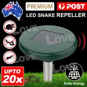 20PCS Ultrasonic Solar SNAKE REPELLER Pest Rodent Repellent Multi Pulse Garden A