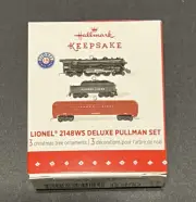 Hallmark 2015 Lionel 2148WS Deluxe Pullman Set of 3 Miniatures Mini Ornament NIB