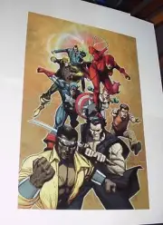 Avengers Poster #61 Cage Daredevil Iron Fist Jessica Jones Leinel Francis Yu