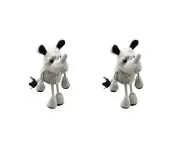 2x The Puppet Company Rhino Finger Puppets 13cm Play Toy Grey Kids/Children 12m+