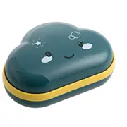 3Pcs Bathroom Dish Box Cartoon Clouds Soap Holder Home Shower Travel Container Soap Tray