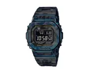 Casio G-Shock GMWB5000 Digital Titanium Blue Laser Camo Watch GMWB5000TCF-2