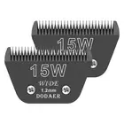 15 Wide Blades for Dog Grooming,Compatible with Andis,Oster A5,Wahl km10 Clip...