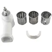 Vegetable Slicer/Shredder/Cheese Grater for Stand Mixer Attachment Slicing Shredding Accessories white silver