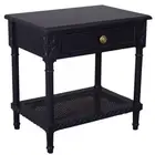 NEW Dasch Polo Bedside/Side Table Black