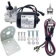 3/8" D Shaft 12V DC Reversible Electric Gear Motor 50 RPM with Toggle Switch ...