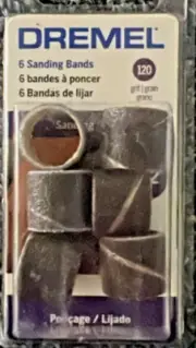 DREMEL 432 ROTARY POWER TOOL 1/2" 120 GRIT SANDING BANDS (6) ATTACHMENT 0199729