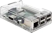 sb components Raspberry Pi 3 Model B+ Transparent Case - Access to All Ports