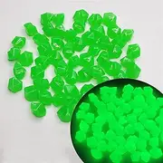 Fish Tank Glow Stones for Aquarium 1200 Pcs Glow in The Dark Garden Pebbles, Stones for Glow Rocks | Glow Pebbles Garden Rock Lawn Yard Walkways (Color : Green 1)