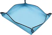 Generic Plant Repotting Mat Foldable Flower Potting Change Soil Portable Durability Versatile Gardening Tool Transplanting Mat, Blue, 75cmx75cm