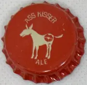 USA Plastic Lined Beer Crown Bottle Cap: Ass Kisser Brewing