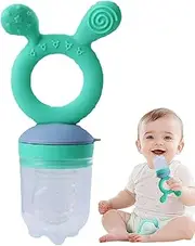 Gcerfby Toddler Food Pacifier - Food-Grade Silicone Toddler Food Pacifier - Food Teether Toy Reusable Pacifier for Children Boys Girls 4 Month+