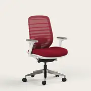 Recess Ergo Pro 2.0 | Ergonomic Chair | Mesh Office Chair | Sustainable Office Furniture, Red Earth / No Headrest
