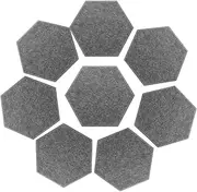 OFFIGAM 8Pcs Sound Dampening Panels Acoustic Sound Absorbing Wall Panels for Noise Reduction Modern Design Easy Installation Deep Grey