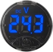 7-120VDC 0-120VDC ing Control Voltage Meter with Low Voltage Alarm and Reverse Polari Protecting Function Digital Display Colors Customizable Blue
