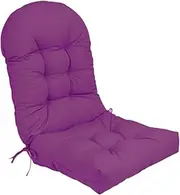 Qianly High Back Chair Cushion Chair Pad Chaise Lounger Cushion Rocking Chair Cushion for Outdoor Furniture, Violet