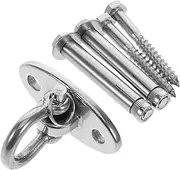 Milisten 1 Set Portable Hammock Hooks Swing Hooks Hanging Chair Hanging Swing Heavy Duty Swing Hanger Stainless Steel Hammock Hooks Hanging Chair Hanger Silver 304 Stainless Steel