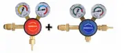 Bossweld Argon + Acetylene Twin Gauge Regulator Side Entry