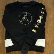 Air Jordan JumpMan Boys Black /Gold 4T Pullover Long Sleeve Sweatshirt NWT