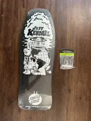 Santa Cruz Jeremy Fish Jeff Kendall Friend of the World Skateboard Deck + Hanger