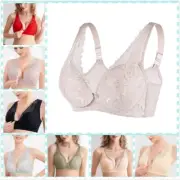 Pregnancy Wirefree Nursing Bra Lace Front Open Buckle Breastfeeding Underwear