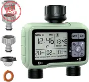 Water Timer Dual Outlet Smart Garden Hose Sprinkler Irrigation Controller