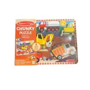 Melissa & Doug Farm Animals & Construction Chunky Puzzle NEW