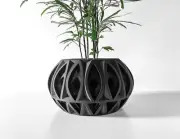 Ando 3D Printed Planter Pot / Custom Modern Luxury Design / 3 Inch
