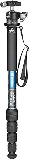 Leofoto Killer Kit MP-285C + LH-25 Ball Head 5 Section CF Travel Monopod Carbon Fiber 60" Tall 17" Folded 1/4" & 3/8"