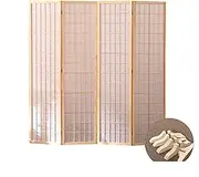Hanging Room Divider, Hanging Room Divider Folding Room Screen Divider,Standing Solid Wood Privacy Screens,Removable Bedroom Office Partition Screen,150cm Height Balcony Partial Partition