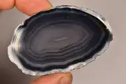 *AGATE* Slice 7cm 29.9g Polished Healing Crystal Worry Flat Palm