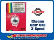 Vintage Genuine Cal Custom Solid Metal Chrome Gear Ball 3 Speed