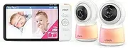 VTech RM7754HDV2 7” 2-Camera Smart HD Video Baby Monitor with Remote Access, Night Light, 2-Way Talk, Soothing Sounds, Temp Sensor & Motion Detection, up to 13 Hours Battery Life