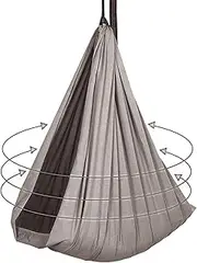 Sensory Swing - Indoor Pod Swing for Adults with Autism, ADHD, Or Sensory Processing Disorder - Comes with Rock Climbing Rated Hardware and Soft Nylon Fabric for Calming Effect, Holds Up to 220lb (Co