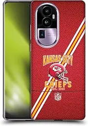 Head Case Designs Officially Licensed NFL Football Stripes Kansas City Chiefs Logo Art Soft Gel Case Compatible with Oppo Reno10 Pro+