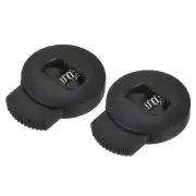 10pcs Plastic Cord Locks(0.43" x 0.24") End Toggle Single Hole Spring Stopper