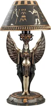 Design Toscano Isis Diety Egyptian Decor Accent Sculptural 17 Inch, Single