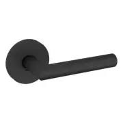 Preconfigured 5173 Lever with 5046 Rose Right Hand Half Dummy Lock Satin Black F