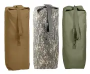 Top Load Canvas Duffle Bags - Camo Heavyweight Duffle Gear Travel Bag w/ Strap