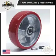 Pallet Jack Steer Wheel Assy for Valu-Jack KD-5500 Ultra-Poly Aluminum VJ 485-HD