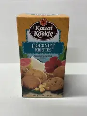 Kauai Kookie Coconut Krispies Home Style Cookies 5oz Box x1