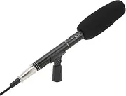 XLR Microphone, Professional Cardioid Mini Condenser Mic, Video & Broadcast Unidirectional Microphone Kit for Television News Reporter Interview