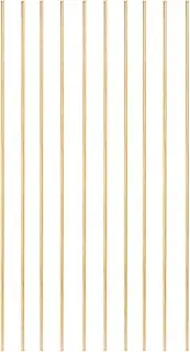 uxcell 10 Pcs Brass Round Rod, 1.5mm x 6" Lathe Bar Stock H62 Brass Round Stock for DIY Craft Making Hardware Novelty Model Car Plane Boat Ship, Copper