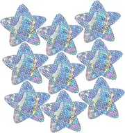 PLAFOPE First Aid Bandages Star Glitter 50pcs Adhesive Patches for Boys and Girls Scar Tape