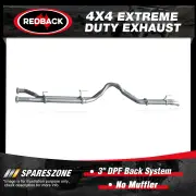 Redback 4x4 Exhaust No Muffler for Toyota Landcruiser 200 1VD-FTV 10/15-on